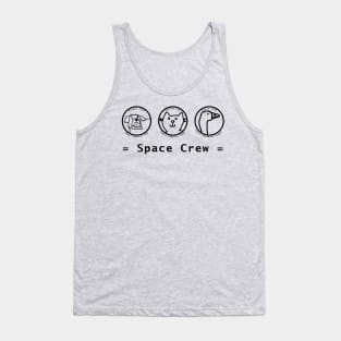 Space Crew 2420 Animals Line Drawing Tank Top